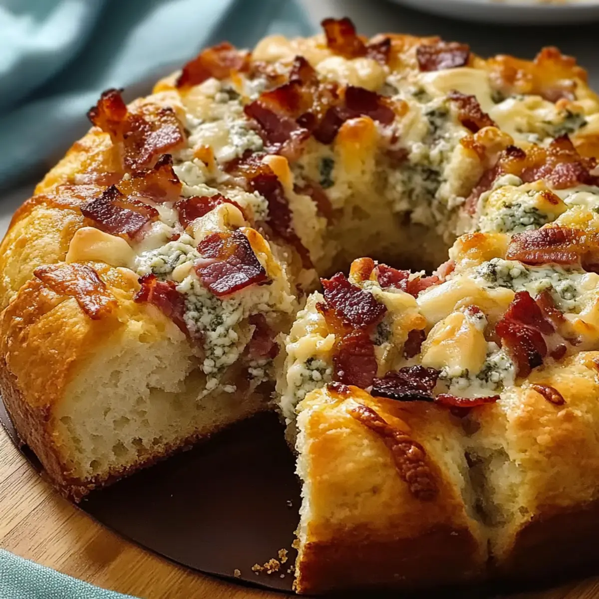 Bacon Gorgonzola Pull Aparts: A Gooey, Cheesy Indulgence 4 Bacon Gorgonzola Pull Aparts