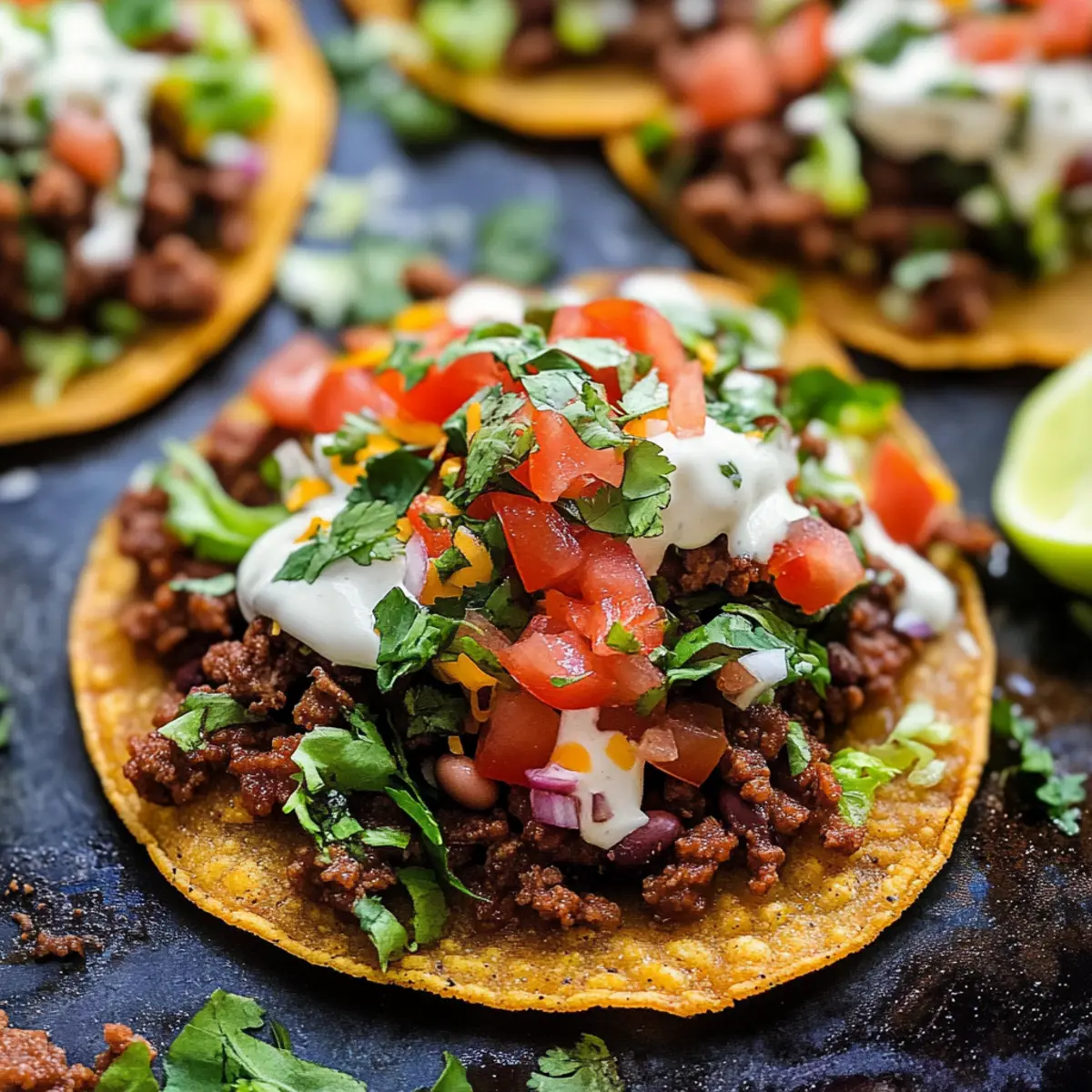 Easy Ground Beef Tostadas That Will Wow Your Weeknight Dinner! 4 Easy Ground Beef Tostadas