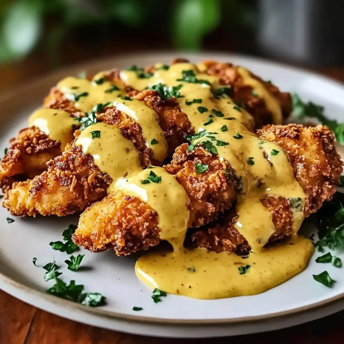Crunchy Pretzel Chicken with Mustard-Cheddar Sauce Magic 1 unnamed file 581