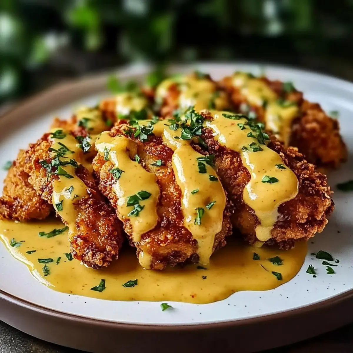 Crunchy Pretzel Chicken with Mustard-Cheddar Sauce Magic 2 unnamed file 582