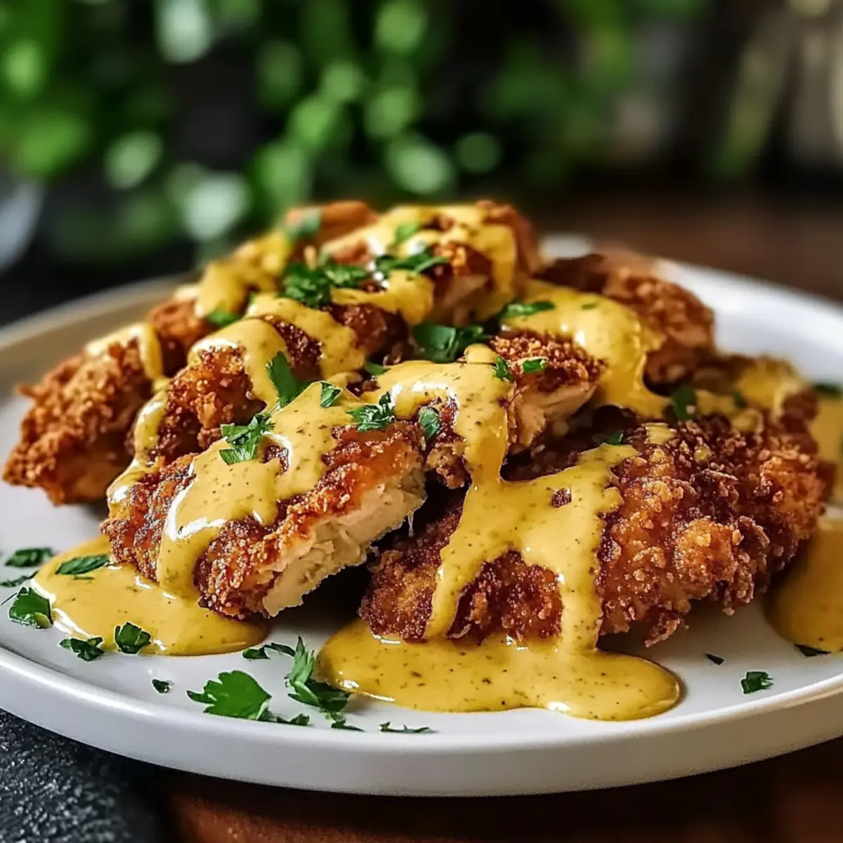 Crunchy Pretzel Chicken with Mustard-Cheddar Sauce Magic 3 unnamed file 583