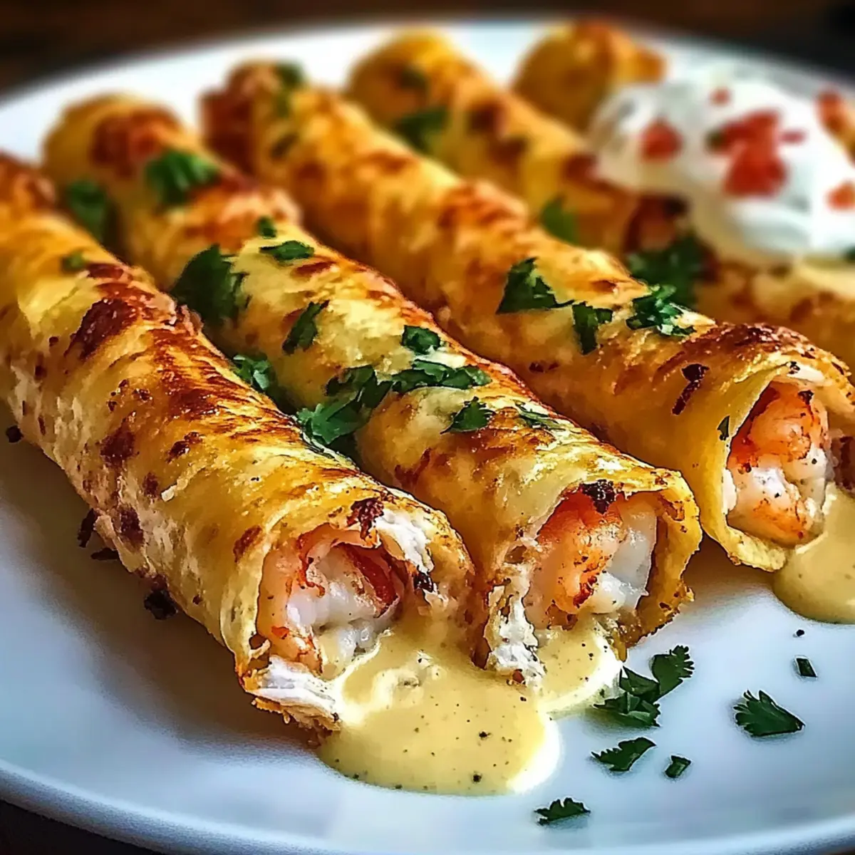 Crispy Crab and Shrimp Queso Taquitos for Ultimate Comfort 4 Crispy Crab And Shrimp Queso Taquitos