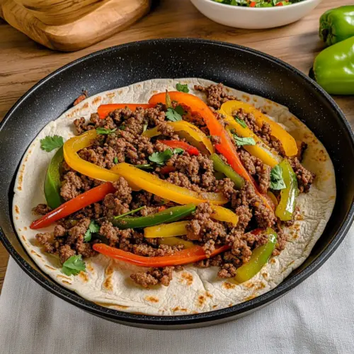 Sizzling Ground Beef Fajitas Ready in 15 Minutes! 18 Ground Beef Fajita