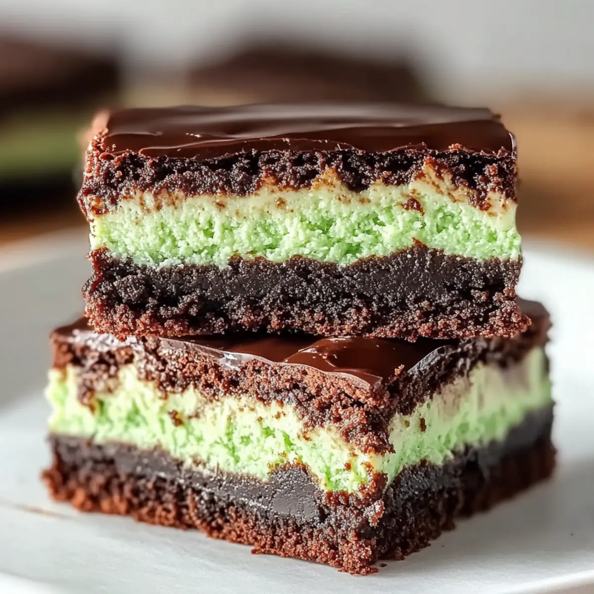 Decadent Mint Brownies with Creamy Peppermint Bliss 4 Mint Brownies