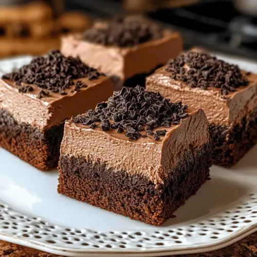 Rich & Fudgy Mousse-Topped Brownies