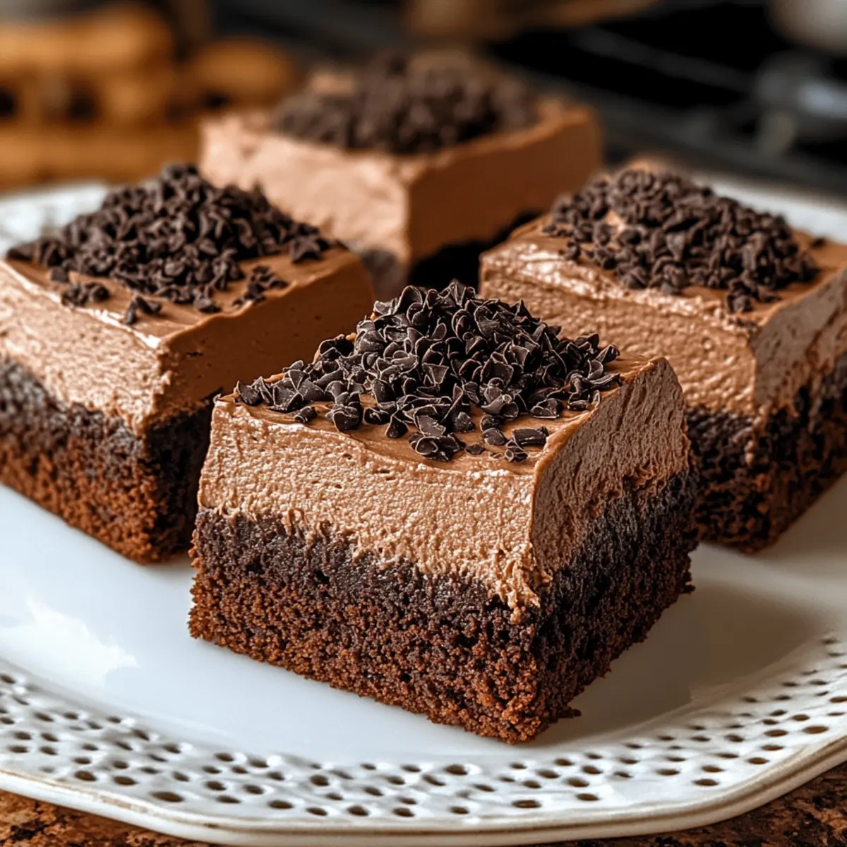 Rich & Fudgy Mousse-Topped Brownies