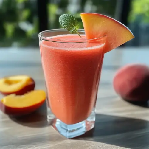 Refreshing Watermelon Peach Smoothie Recipe