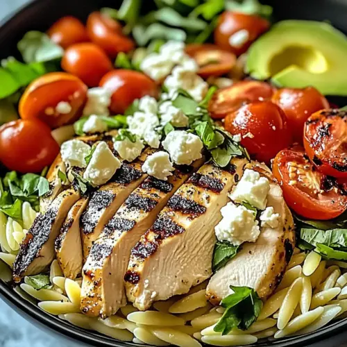 Grilled Chicken Orzo Salad