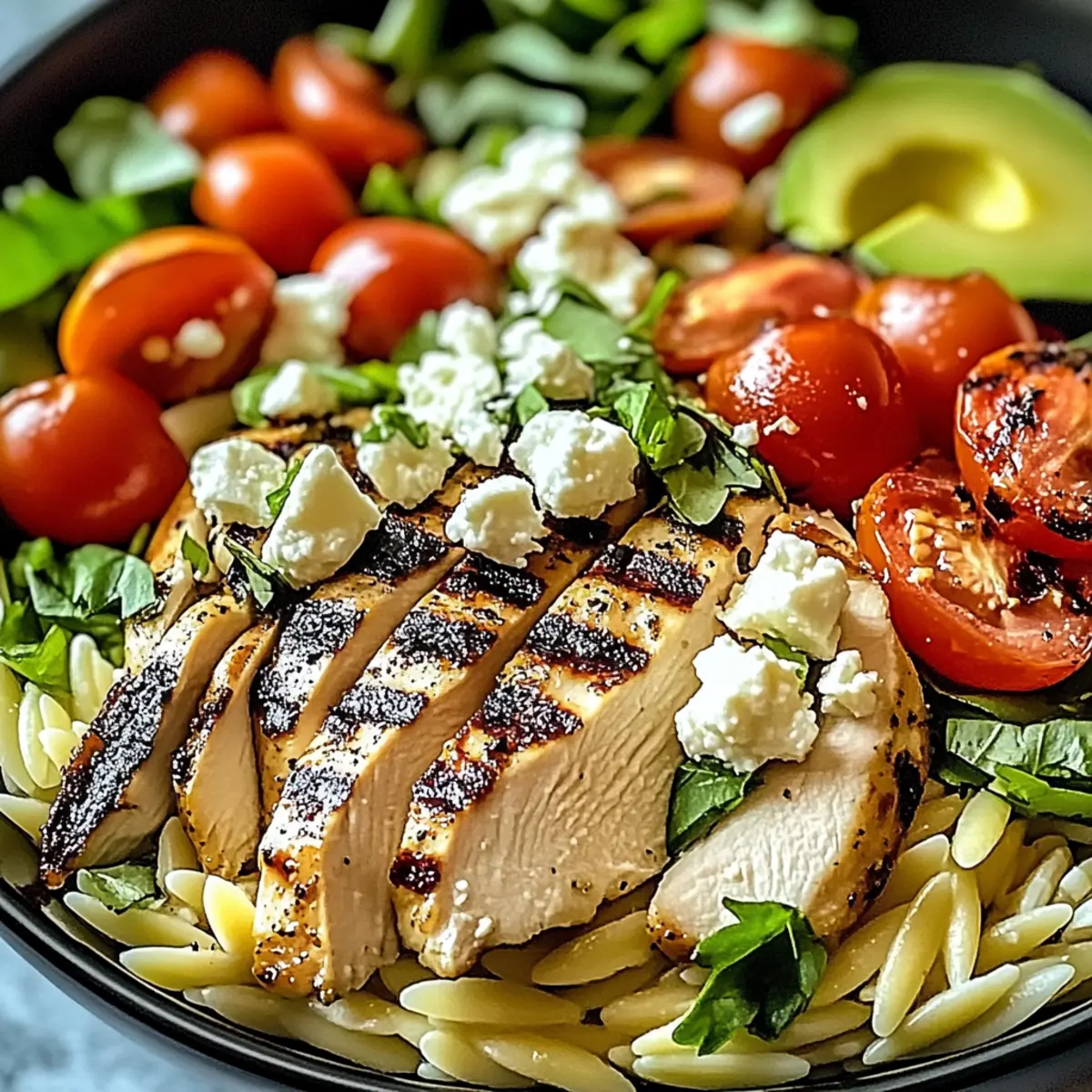 Grilled Chicken Orzo Salad