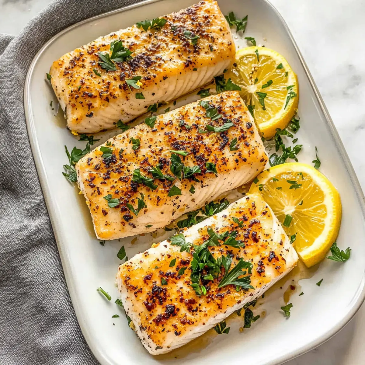 Lemon Butter Baked Mahi Mahi