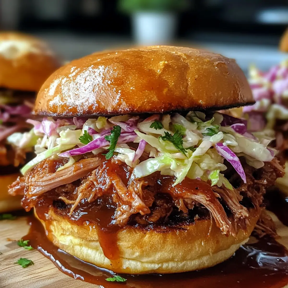 Tender BBQ Pulled Pork Sandwiches