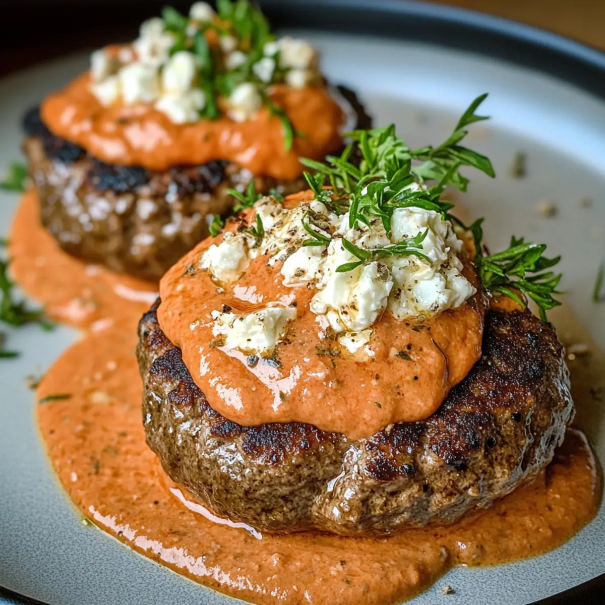 Savor Keto Feta Burgers with Tomato Cream Sauce Tonight 1 unnamed file 97
