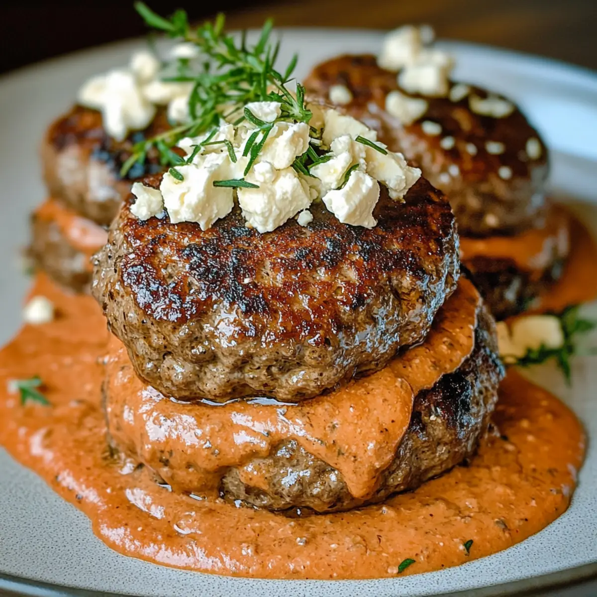 Savor Keto Feta Burgers with Tomato Cream Sauce Tonight 3 unnamed file 99