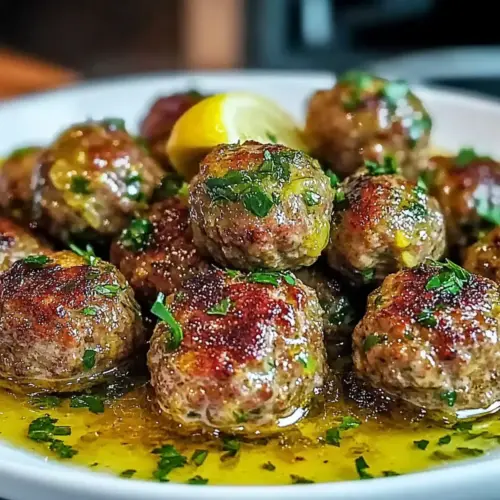 Flavorful Greek Meatballs in Lemon Sauce