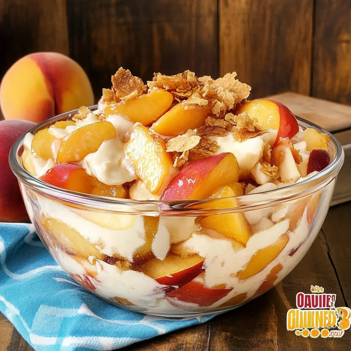 Peach Cobbler Cheesecake Fruit Salad: A No-Bake Summer Treat 2 unnamed file 194