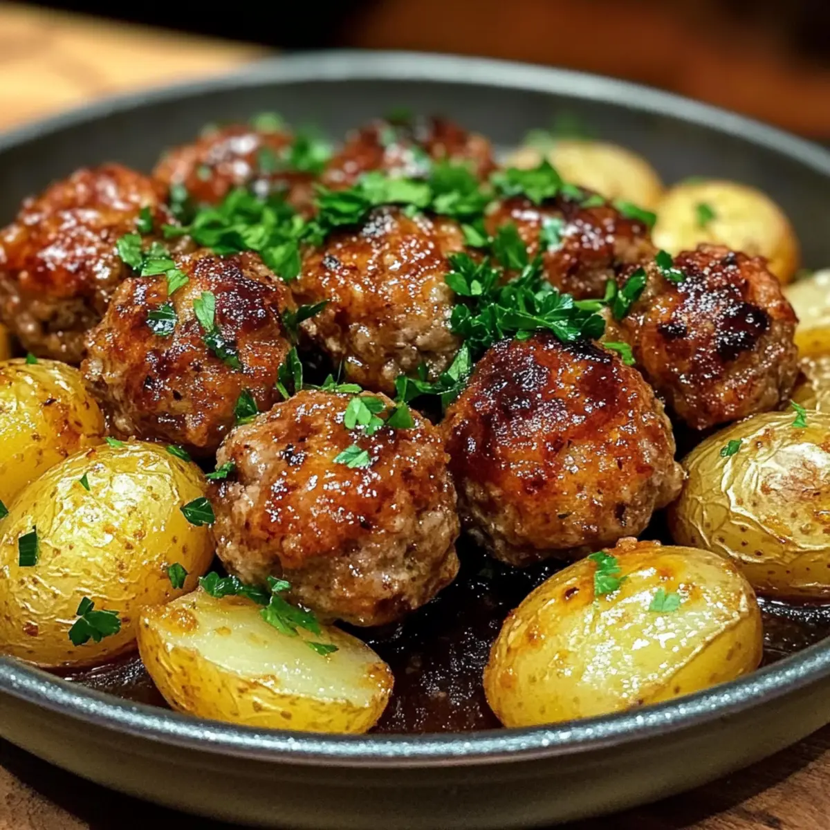 Garlic Butter One-Pan Meatballs and Potatoes for Cozy Nights 2 unnamed file 22