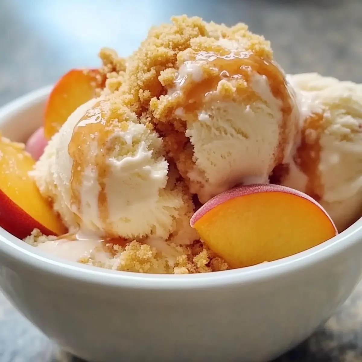 Peach Cobbler Ice Cream – Creamy Summer Bliss Awaits 2 unnamed file 234