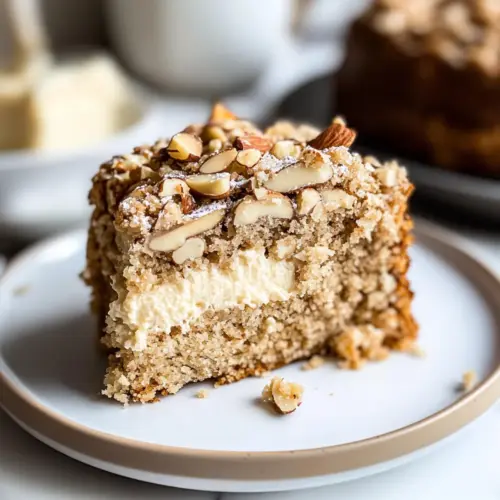 Moist Vegan Almond Coffee Cake with Cream Cheese Filling Delight 5 MOIST Vegan Almond Coffee Cake with “Cream Cheese” Filling