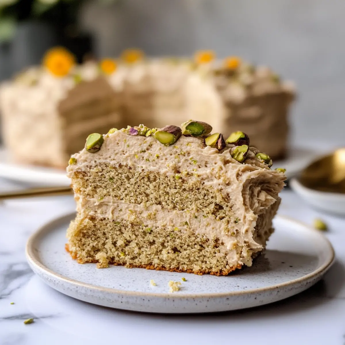 Fluffy & Moist Vegan Pistachio Cake Perfect for Every Occasion 4 Fluffy & Moist Vegan Pistachio Cake