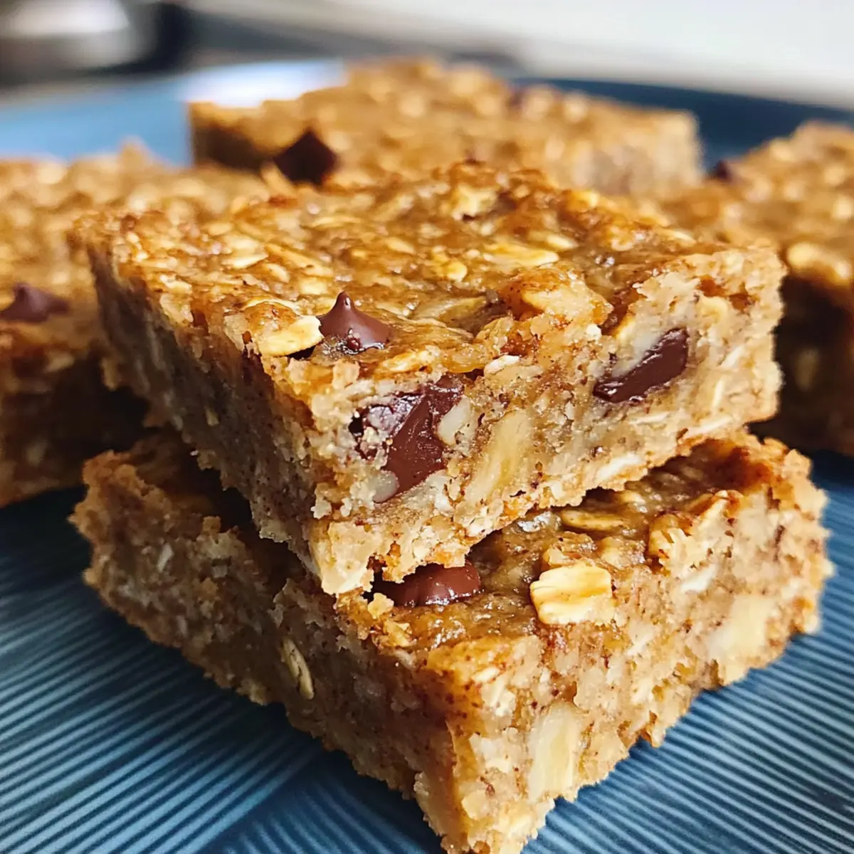 Baked Banana Oatmeal Bars
