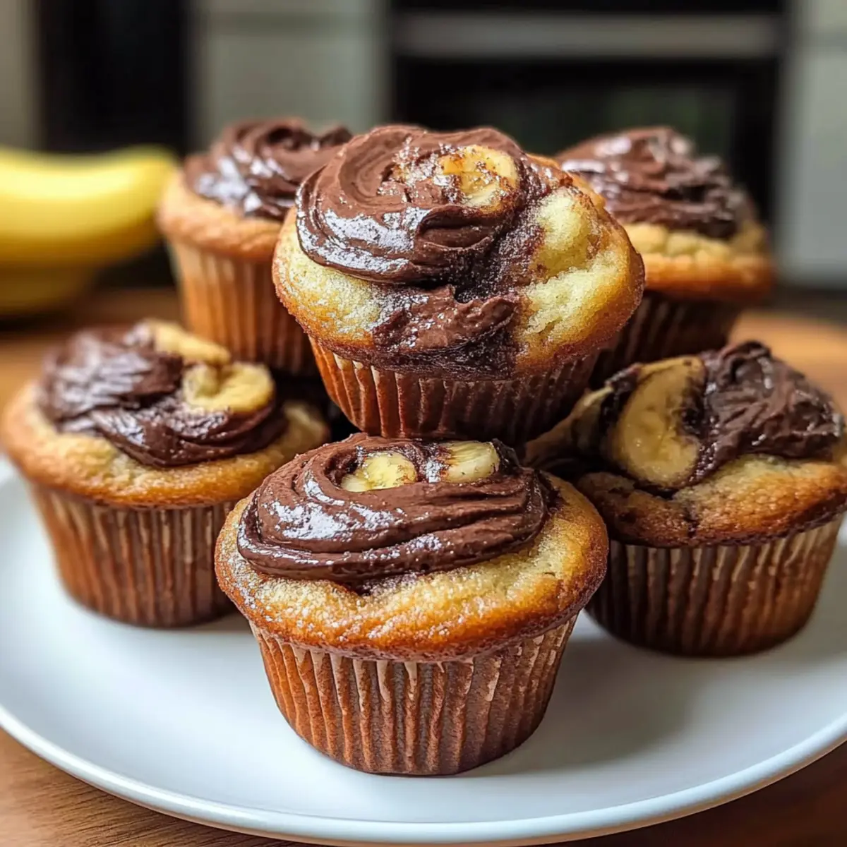 Nutella Banana Swirl Muffins - Your New Breakfast Obsession 4 Nutella Banana Swirl Muffins
