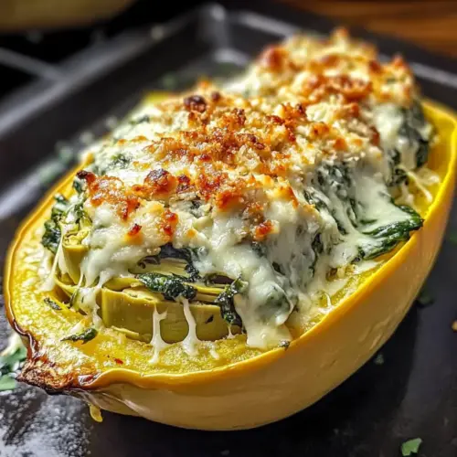 Baked Spinach Artichoke Stuffed Squash for Cozy Nights 19 Baked Spinach Artichoke Stuffed Squash