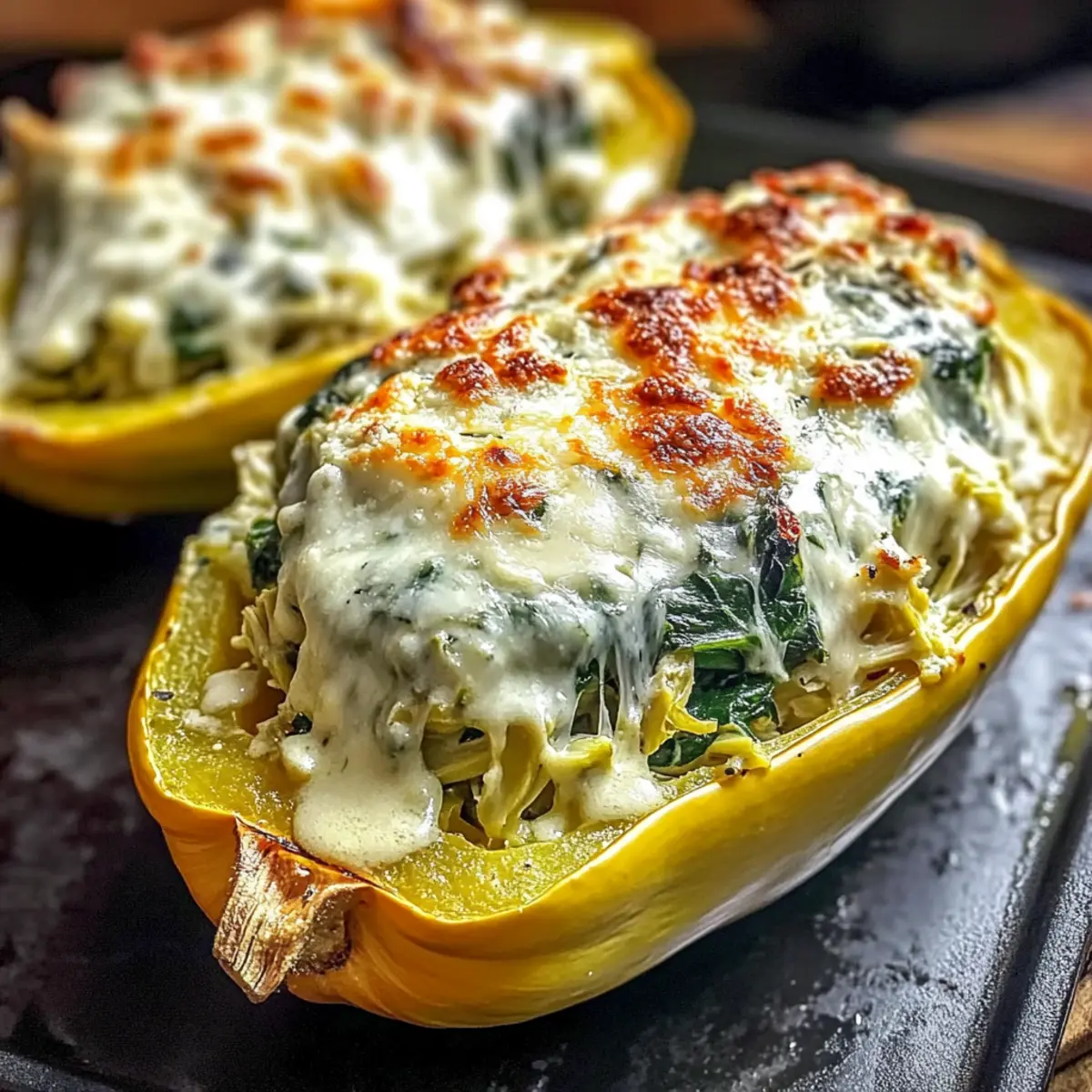 Baked Spinach Artichoke Stuffed Squash for Cozy Nights 1 unnamed file 353