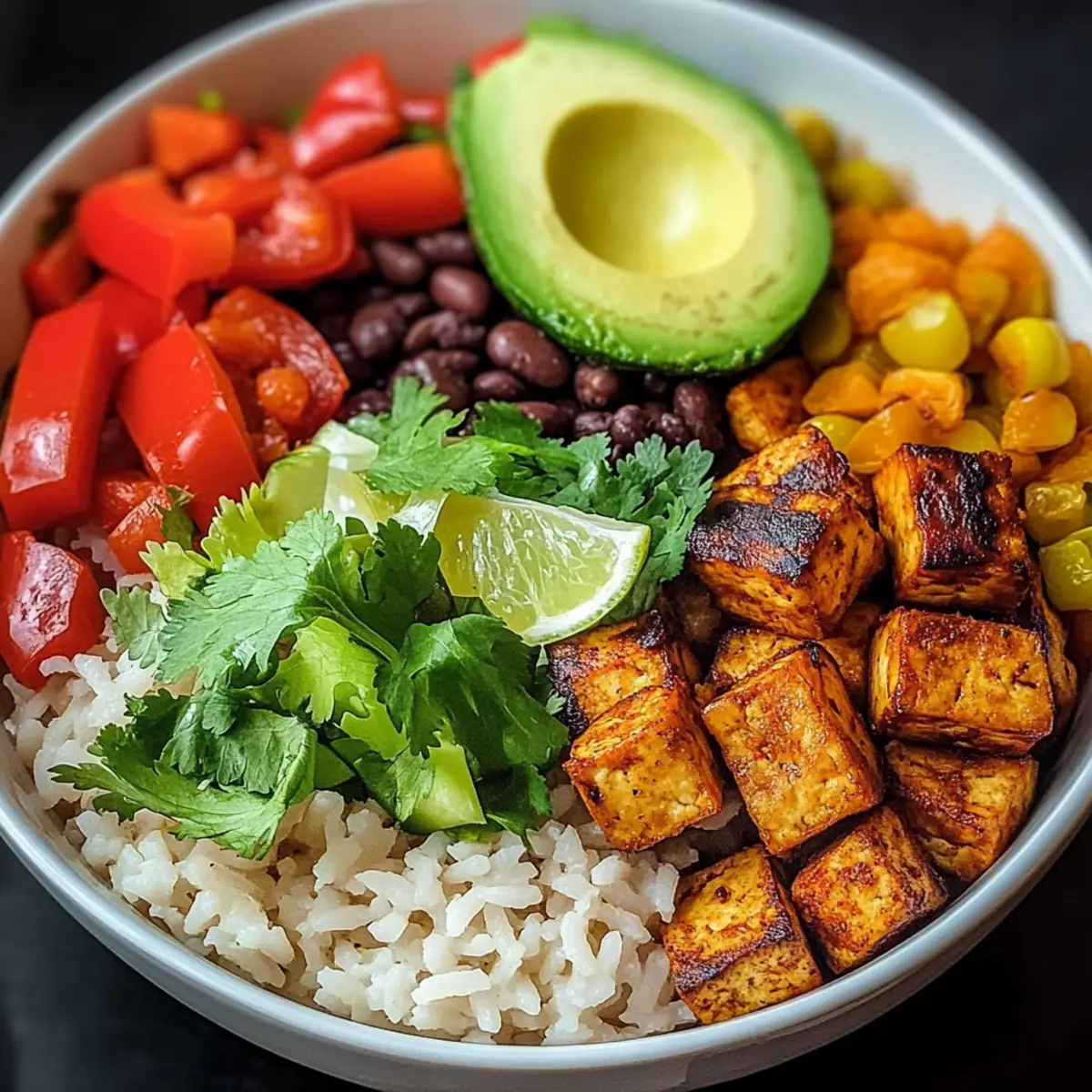 Spicy Baked Tofu Burrito Bowl: Flavor-Packed Vegan Delight 2 unnamed file 374