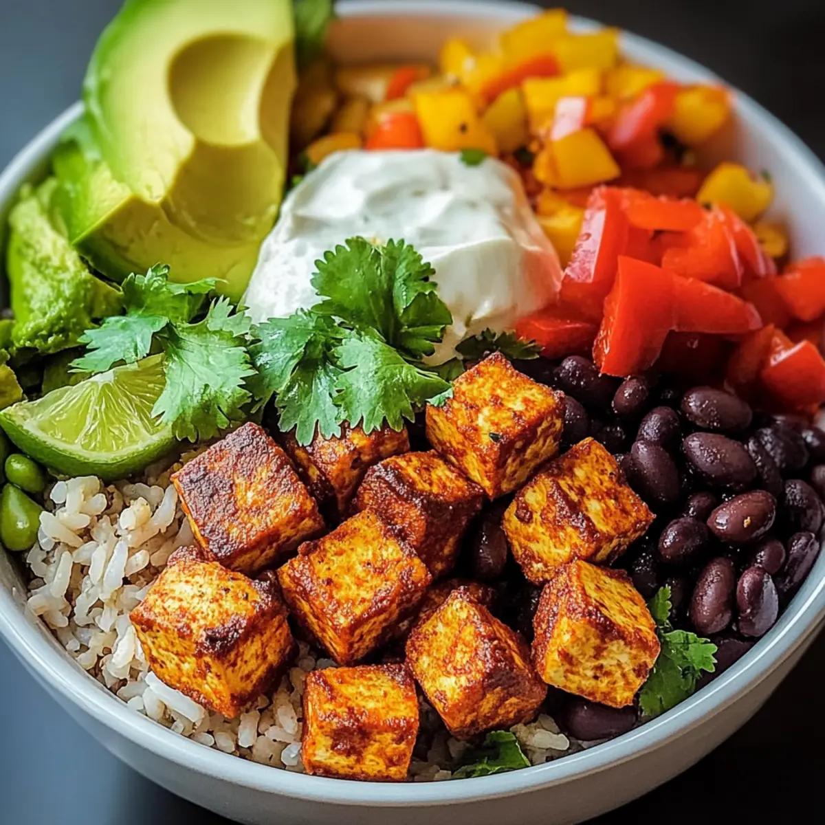 Spicy Baked Tofu Burrito Bowl: Flavor-Packed Vegan Delight 3 unnamed file 375