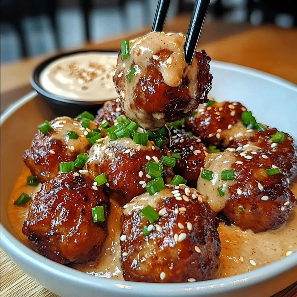 Savory Korean BBQ Meatballs with Creamy Spicy Mayo Dip 1 unnamed file 409