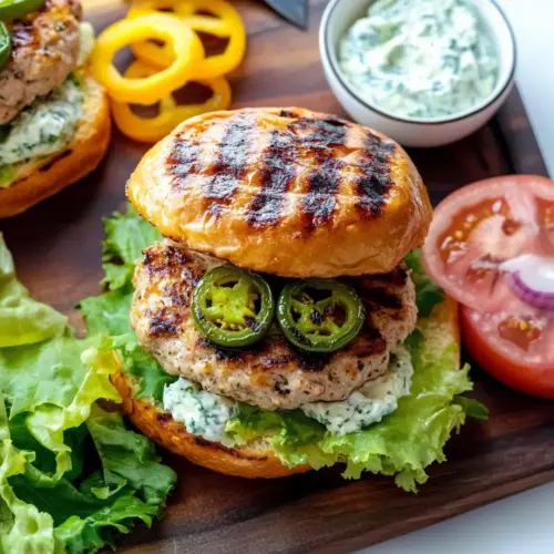 Jalapeño Cheddar Turkey Burgers