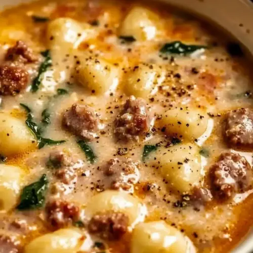 Italian Sausage Gnocchi Soup