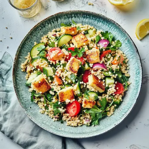 Halloumi Couscous Salad