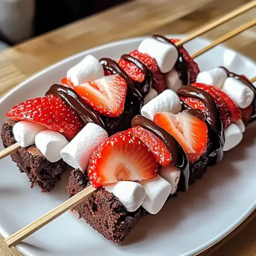 Irresistibly Sweet Strawberry Brownie Kabobs for Everyone 16 Sweet Strawberry Brownie Kabobs