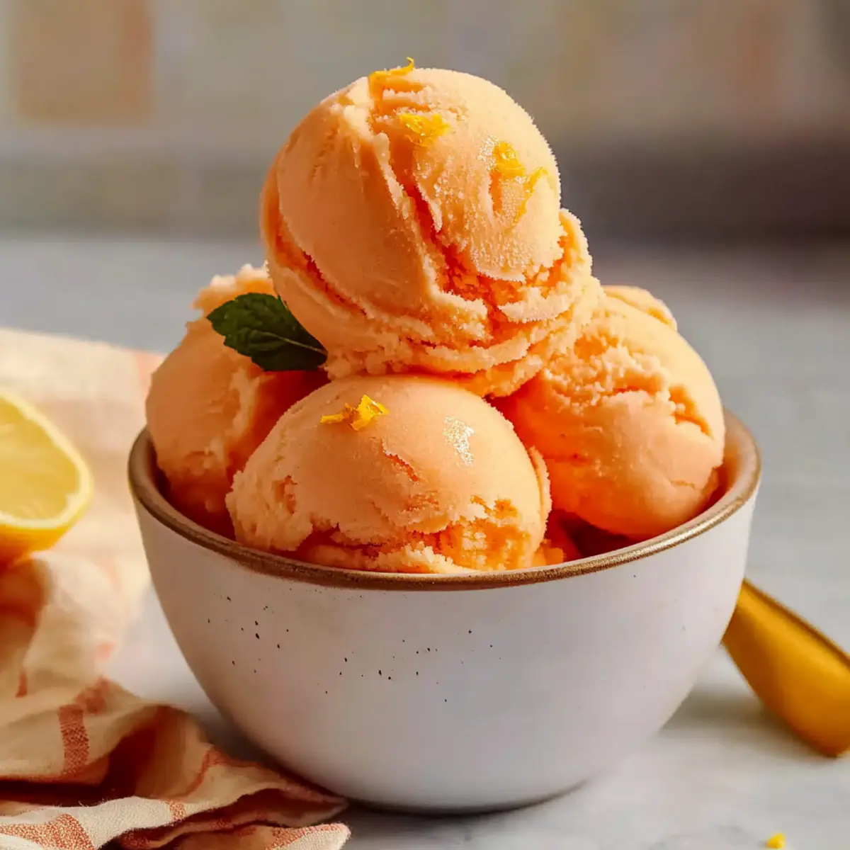 Best Peach Sorbet