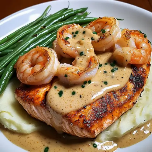 Cajun Shrimp and Salmon with Garlic Cream Sauce: A Cozy Delight 1 Cajun Shrimp and Salmon with Garlic Cream Sauce