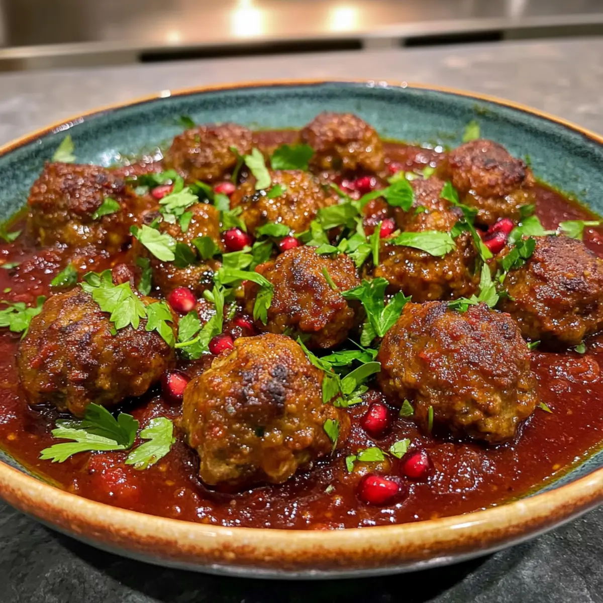 Savory Lebanese Kefta Meatballs in Tomato Pomegranate Sauce 2 unnamed file 86