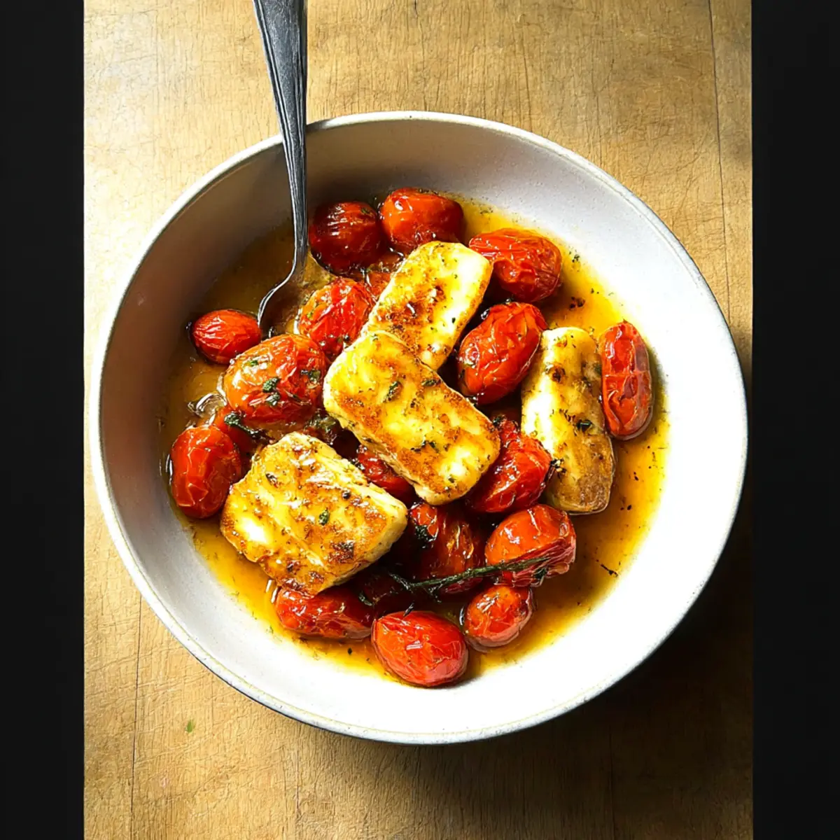 Sweet and Spicy Honey Tomatoes with Halloumi Bliss 3 unnamed file 1014