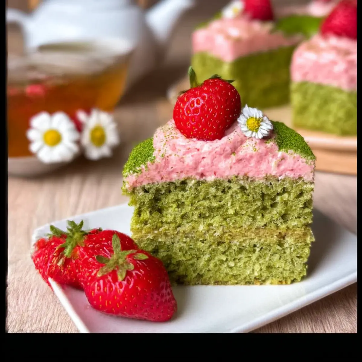 Moist Strawberry Matcha Latte Cake That'll Wow Your Guests 3 unnamed file 1019