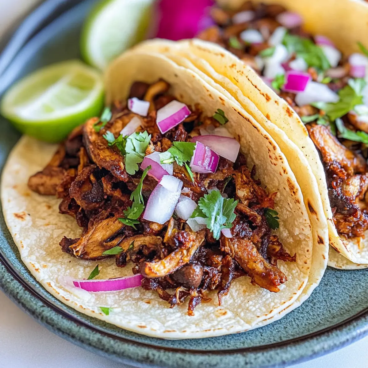 Vegan Carnitas with Mushrooms