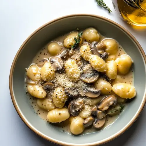 Gnocchi with Creamy Mushroom Sauce for Ultimate Comfort Food 8 Gnocchi with Creamy Mushroom Sauce