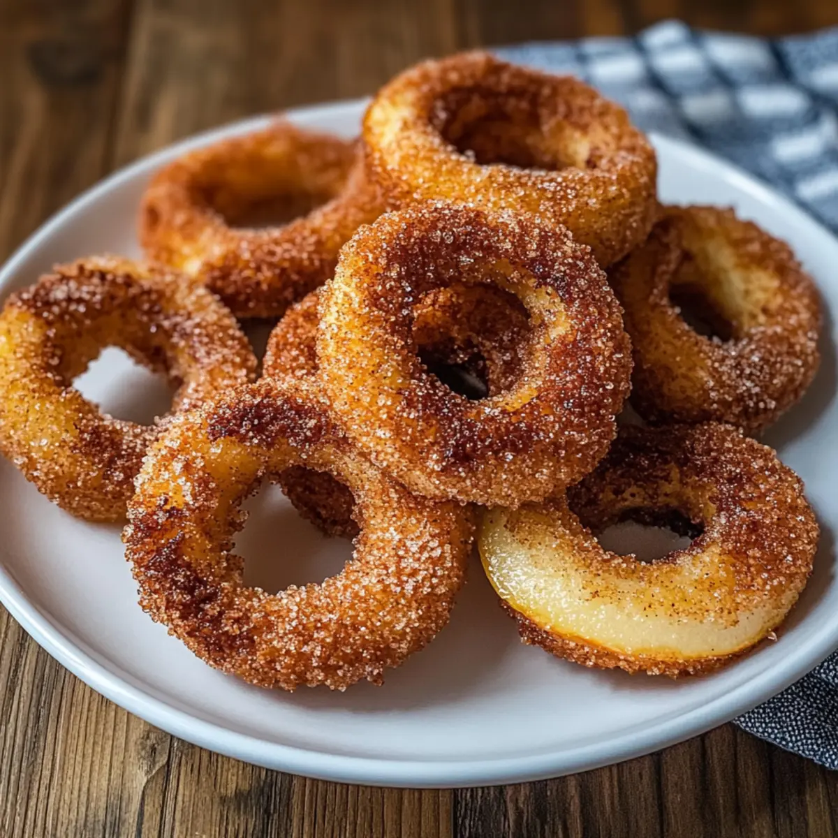 Air Fryer Cinnamon Apple Rings