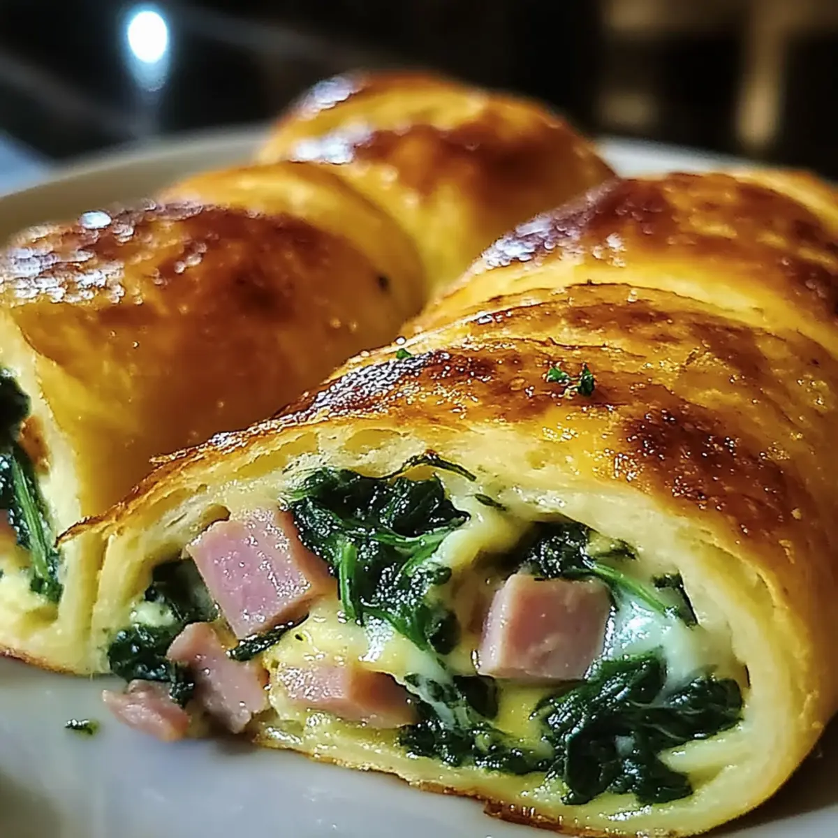 Spinach Ham Breakfast Rolls for a Cozy Morning Treat 4 Spinach Ham Breakfast Rolls