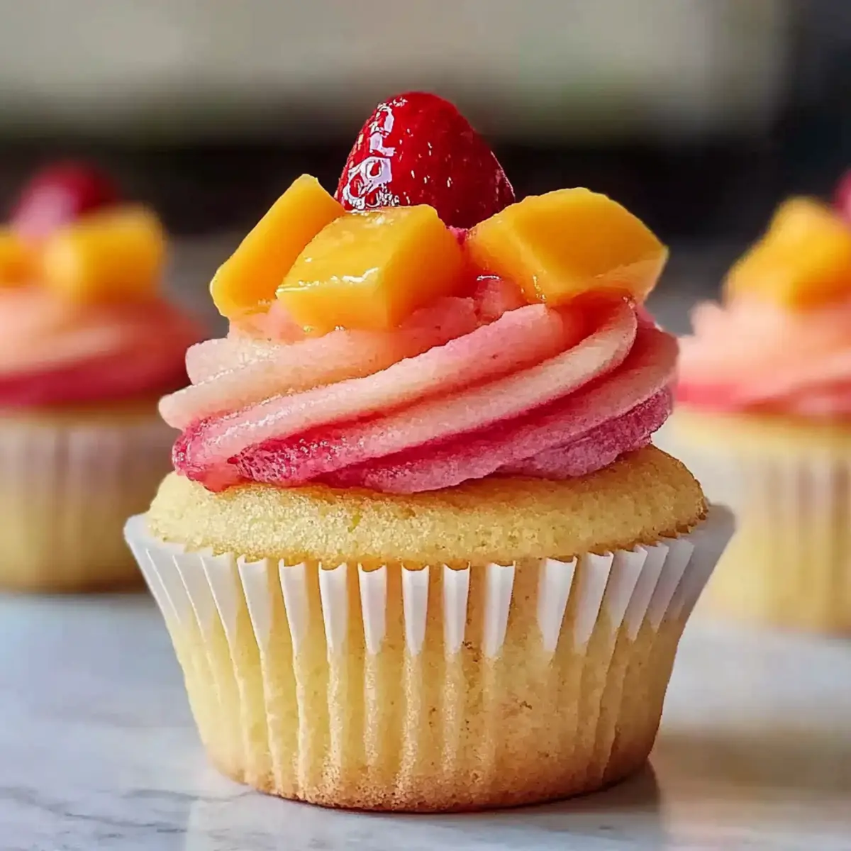 Mango Strawberry Sunset Cupcakes for a Sweet Summer Escape 1 unnamed file 220