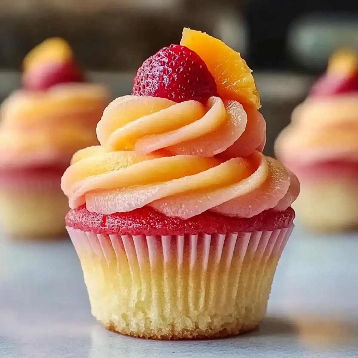 Mango Strawberry Sunset Cupcakes for a Sweet Summer Escape 3 unnamed file 223