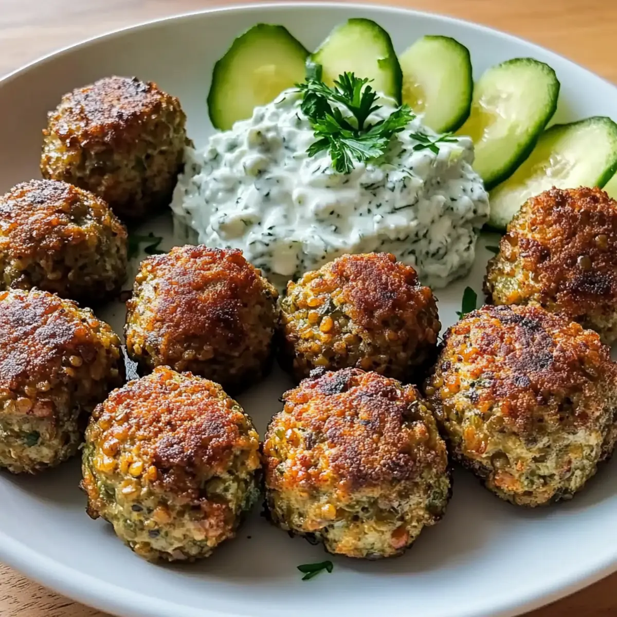 Delicious Baked Greek Lentil Meatballs with Creamy Tzatziki 2 unnamed file 225