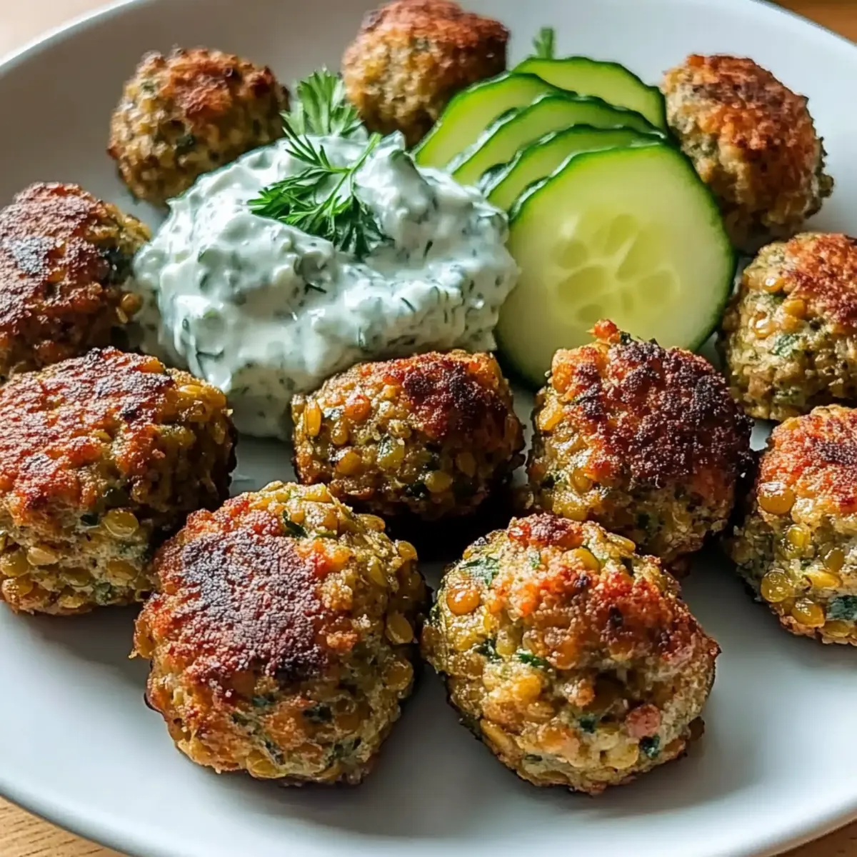 Delicious Baked Greek Lentil Meatballs with Creamy Tzatziki 3 unnamed file 226