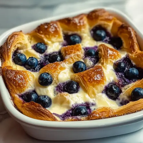 Blueberry Cream Cheese Croissant Casserole for Cozy Mornings 20 Blueberry Cream Cheese Croissant Casserole