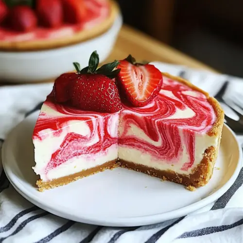 Delicious Strawberry Swirl Cheesecake for Guilt-Free Indulgence 16 Strawberry Swirl Cheesecake