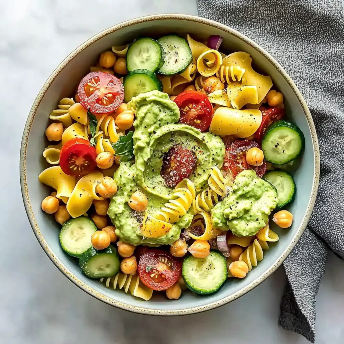 Creamy Avocado Pasta Salad That Will Brighten Your Day 4 Avocado Pasta Salad